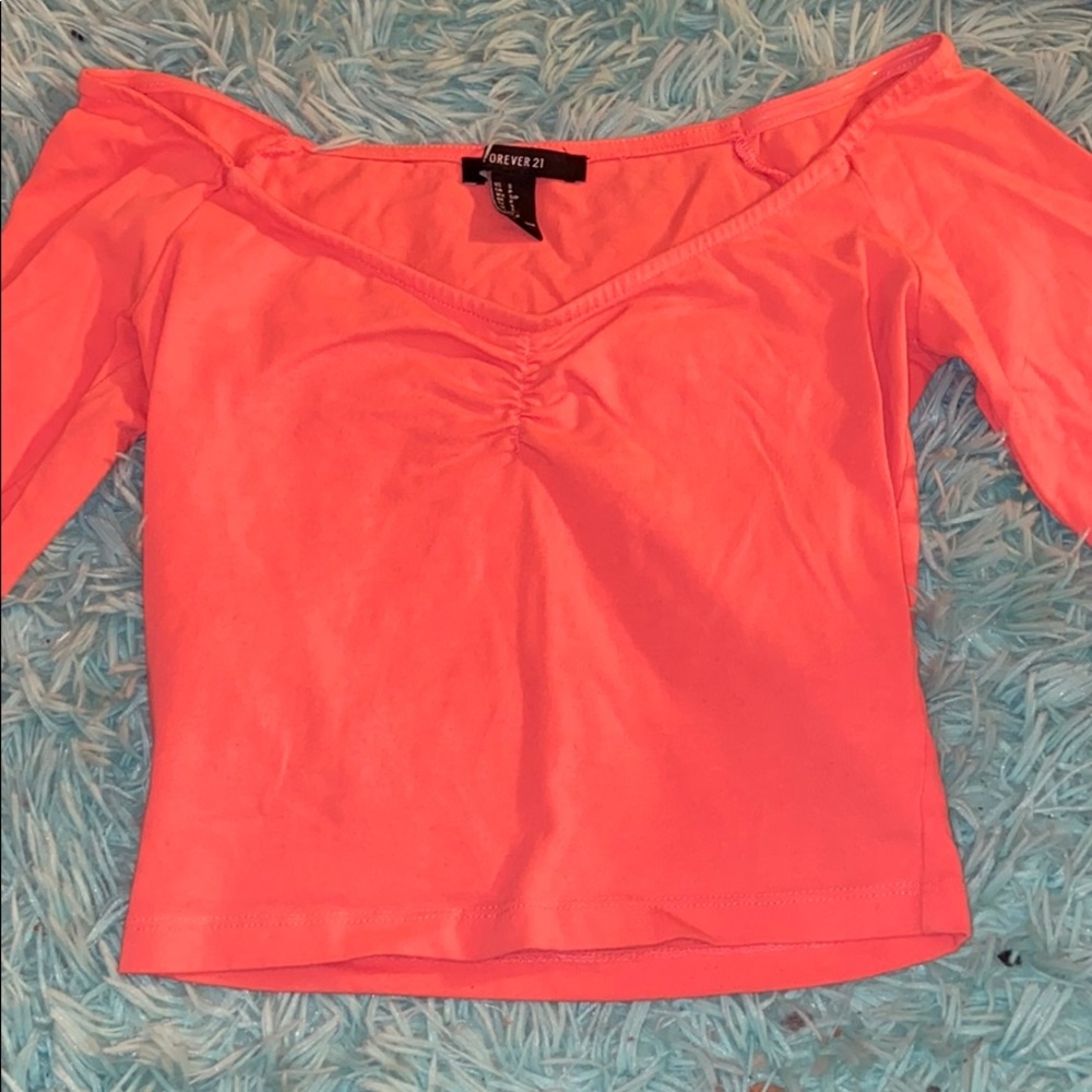 Long sleeve Forever 21 crop top